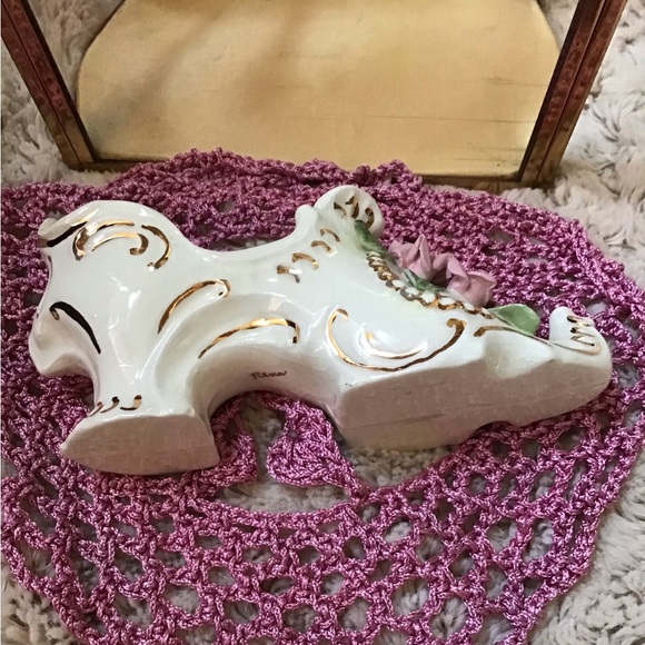 Vintage Ornate Ceramic Shoe - Picture 2 of 5